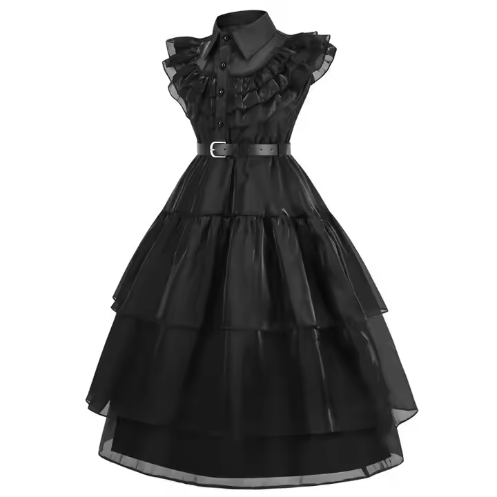 Black Wednesday costume TV Movie Halloween Cosplay Party Dress2